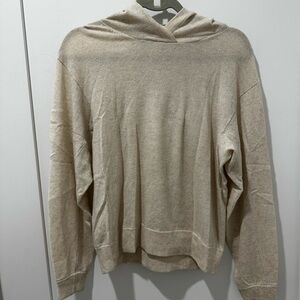 Vince women’s cashmere Beige Hoodie Sweater